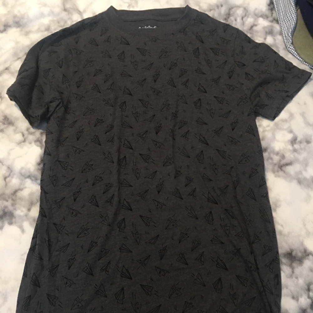 Boys paper airplane shirt
